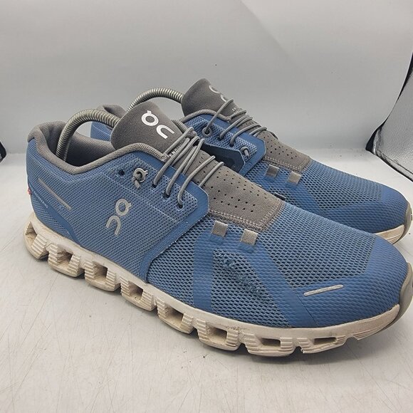 On Cloud 5 Mens 10.5 Blue Stellar Eclipse Athletic Shoes Running Walking Comfort - Picture 1 of 14